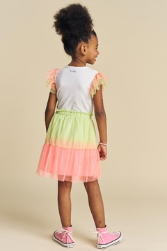 Conjunto de Blusa Boxy em Cotton e Saia em Tule (com Shorts Embutido) Kukiê 75224 - comprar online