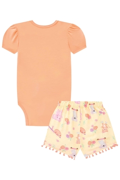 Conjunto de Body em Malha Fresh e Shorts em Viscose Kukiê 75324 na internet