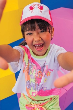 Conjunto de Blusa Boxy Over em Meia Malha e Shorts em Moletom Kukiê 75867 na internet