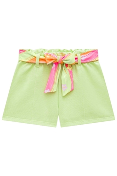 Conjunto de Blusa Boxy Over em Meia Malha e Shorts em Moletom Kukiê 75867