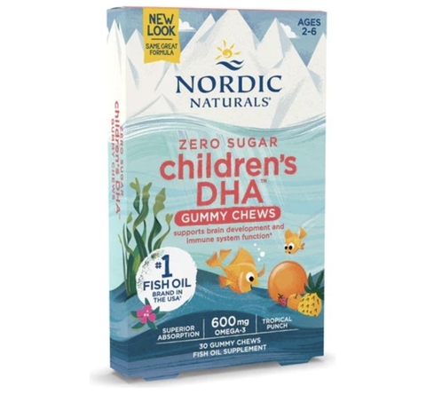 Suplemento DHA Nordic Naturals Infantil 600mg Omega-3 - 30 Gomas