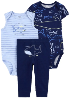 Conjunto Carter's "Tubarão"