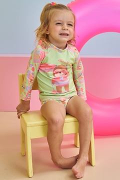 Conjunto de Blusa e Calcinha em Malha com Proteção UV 50+ Kukiê 78587