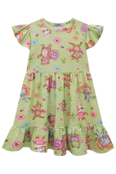 Vestido em Malha Fresh e Colete em Jeans Arkansas Kukiê 76994 na internet