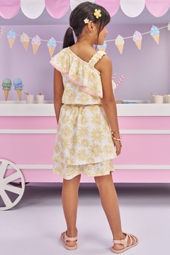 Conjunto de Blusa Boxy e Saia em Malha Laise Sublimada Kukiê 77417 - comprar online