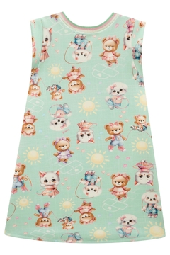 Vestido em Fly Tech Kukiê 77958 - Estrelinha Baby Kids