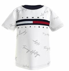 Camiseta Manga Curta Tommy Hilfiger "Branco Escrito"