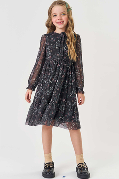 Vestido em Tule Com Elastano Kukiê 80095 - comprar online