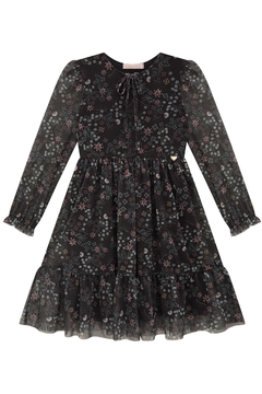 Vestido em Tule Com Elastano Kukiê 80095 - Estrelinha Baby Kids