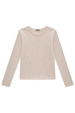 Conjunto de Salopete em Sarja Com Elastano e Blusa em Cotton Kukiê 80791 - Estrelinha Baby Kids