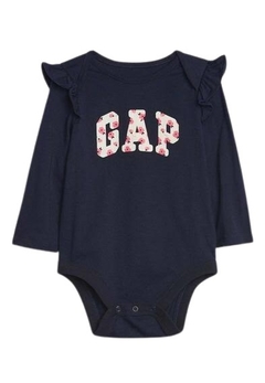 Body Manga Longa Gap "Logo Floral"