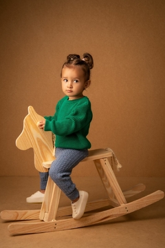 Blusa De Tricot Antialérgico Infantil Verde - comprar online