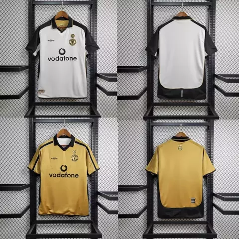 Camisa Manchester United 01/02 Centenário - Masculino - Dupla Face - Umbro - Retrô