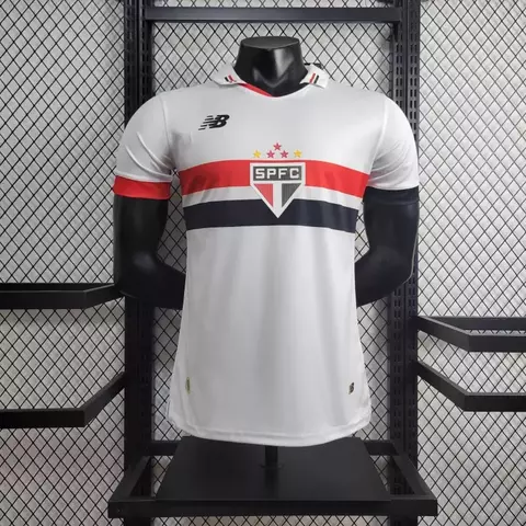 Camisa São Paulo I 24/25 - Masculino - Branca - New Balance - Jogador