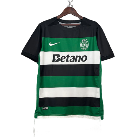 Camisa Sporting I 24/25 - Masculino - Verde Branco e Preto - Nike - Torcedor