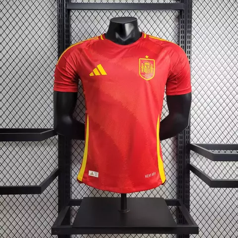Camisa Espanha I 24/25 - Masculino - Vermelha - Adidas - Jogador