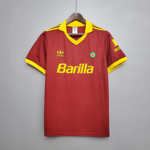 Camisa Roma 91/92 - Masculino - Vermelha - Adidas - Retrô