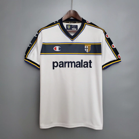 Camisa Parma 02/03 - Masculina - Branca - Champion - Retrô