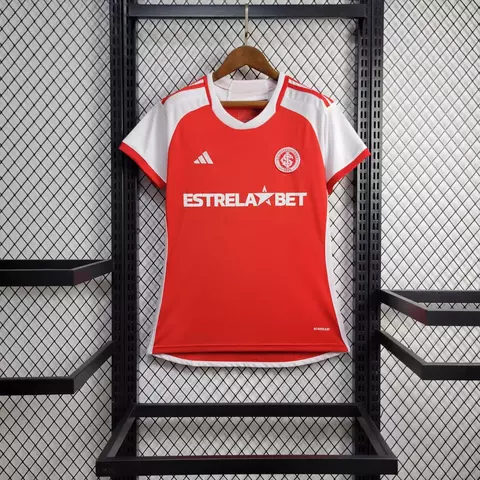 Camisa Internacional I 24/25 - Feminina - Vermelha - Adidas - Torcedor