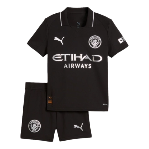 Kit Infantil Manchester City II 25/26 - Puma - Preto