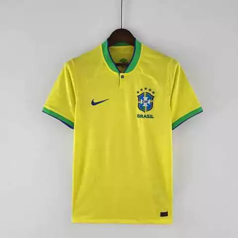 Camisa Brasil l 2022 - Masculino - Amarela - Nike - Torcedor
