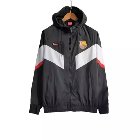 Corta Vento Barcelona - Preto e Branco - Nike - Unissex