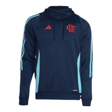 Jaqueta Corta-Vento Flamengo Treino 25/26 - Masculina Adidas - Azul