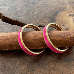 Argola Eloah Esmaltada - comprar online