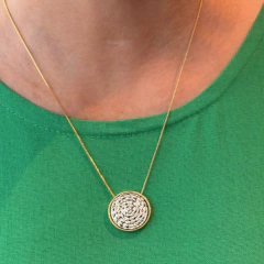 Colar Pingente Redondo Aramado - comprar online