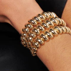 Bracelete Gomos Curvos e Lisos - comprar online