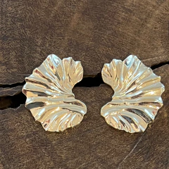 Brinco Orgânico - Banho Ouro