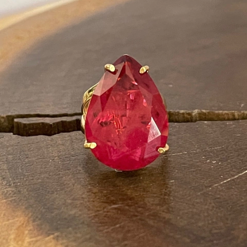 Anel Cristal Rubilita