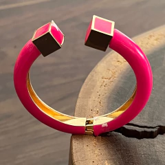 Bracelete Esmaltado Pink