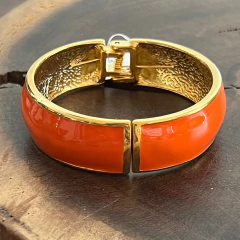 Bracelete Esmaltado Laranja - comprar online