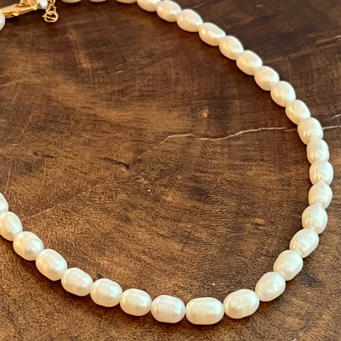 Colar Perola Barroca