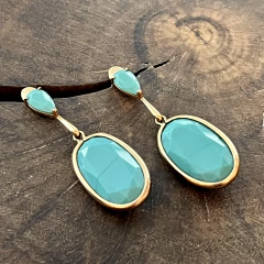 Brinco Turquesa Anne