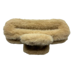 Piranha Pelo Sintético Bege-G - Daniela Lopes Acessórios