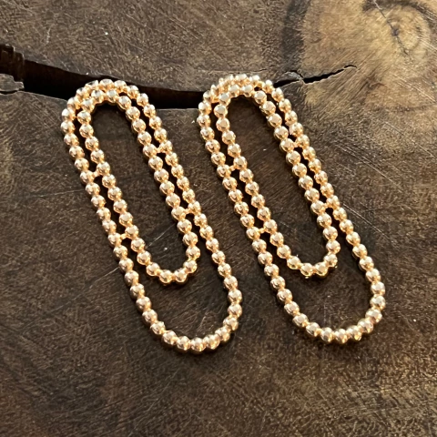 Brinco Bolinhas - Banho Ouro