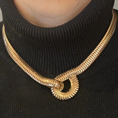 Colar Malha Snake - Banho Ouro na internet