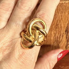 Anel Nó - Banho Ouro - comprar online