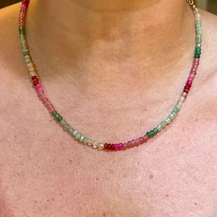 Colar Cristal Jade Melancia - comprar online