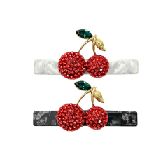 Presilha Acetato Cereja Cristal - comprar online