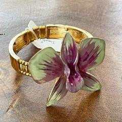 Bracelete Flor Esmaltada
