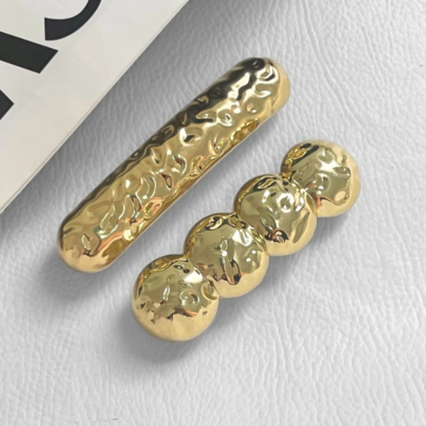 Presilha Wrinkle Dourada