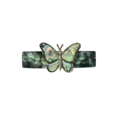 Presilha Borboleta Abalone - Verde