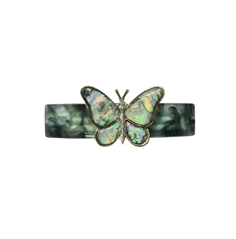 Presilha Borboleta Abalone - Verde