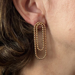 Brinco Bolinhas - Banho Ouro - comprar online