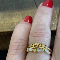 Anel Love Zircônias na internet