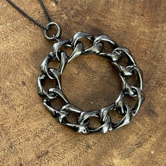 Colar Pingente Corrente - Ródio Negro - comprar online