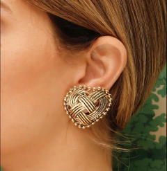 Brinco Coração Lyon - Pressão - comprar online